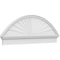 Ekena Millwork Segment Arch Sunburst Architectural Grade PVC Combination Pediment, 56"W x 20-7/8"H x 2-3/4"P PEDPC056X210SEG01 - alternate 1